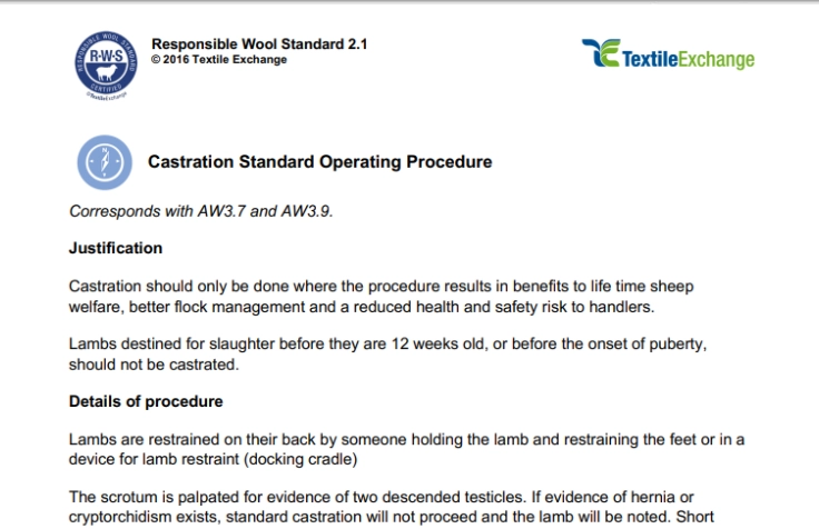 RAF-217a RWS Castration Standard Operating Procedure
