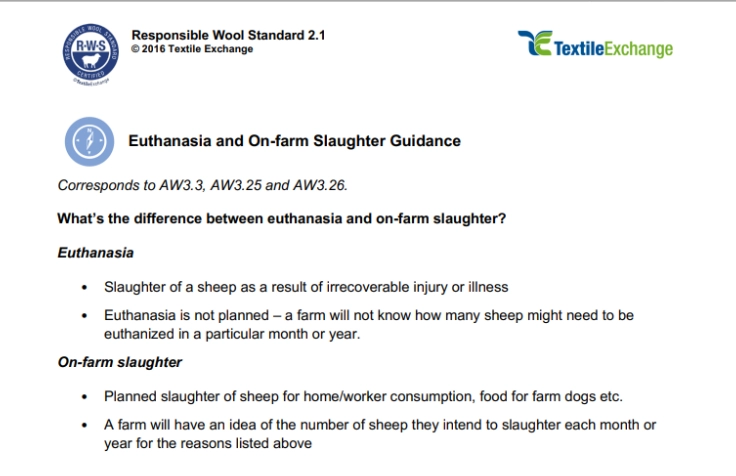 RAF-216a RWS Euthanasia and On-Farm Slaughter Guidance