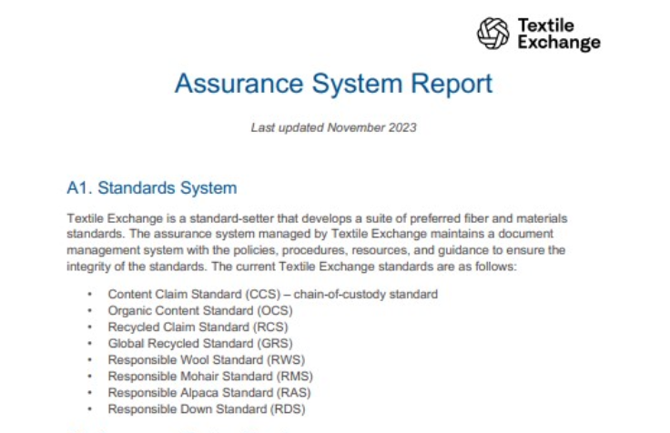 ASR-202 Assurance System Report