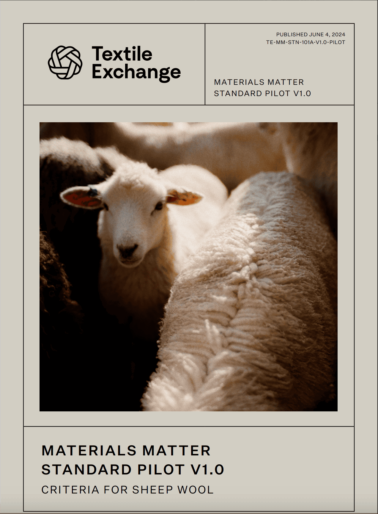 TE-MM-STN-101A Materials Matter Standard Pilot Version — Criteria for Wool