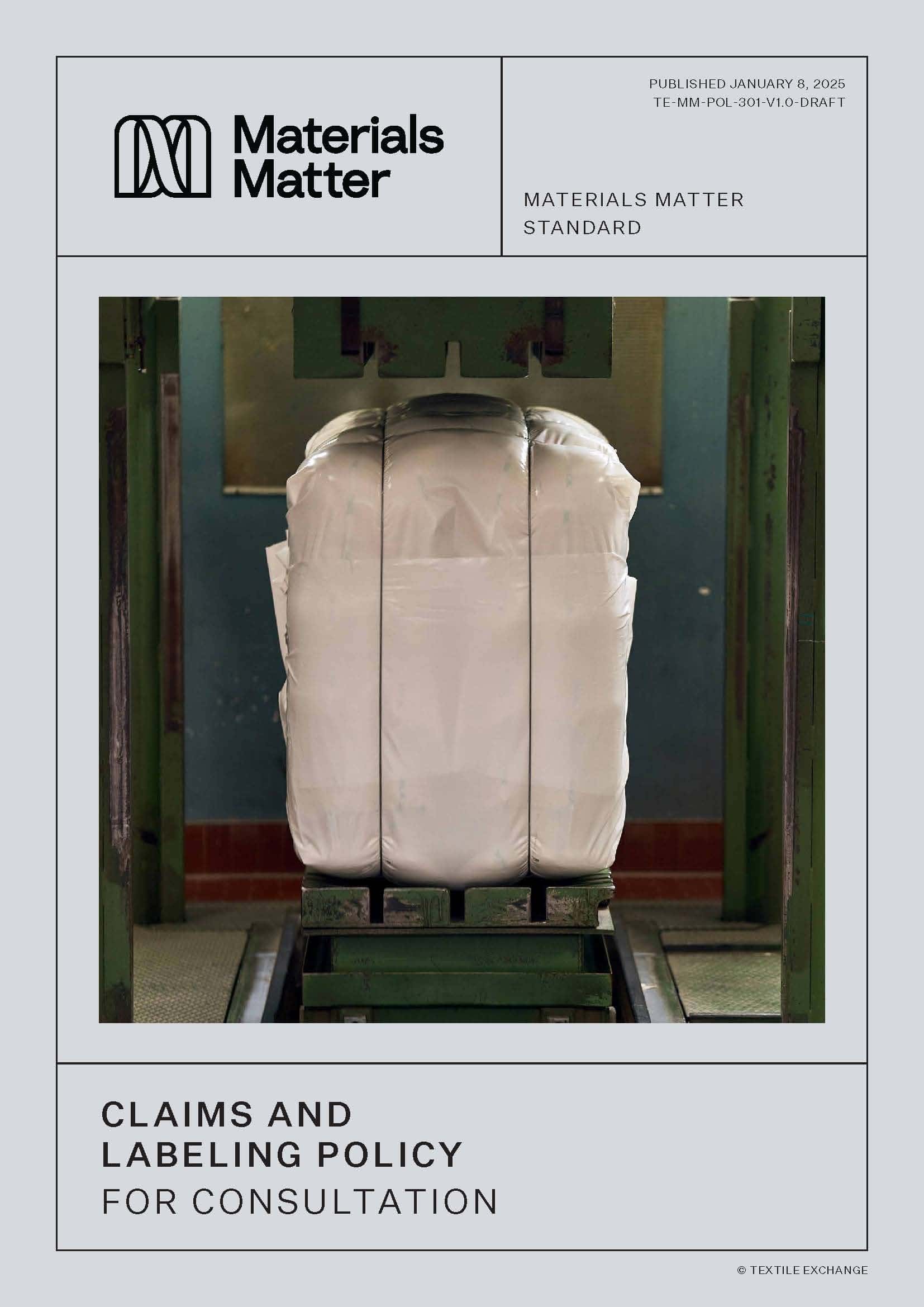 TE-MM-POL-301 Materials Matter Claims and Labeling Policy for Consultation